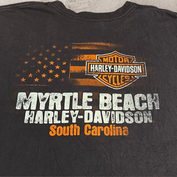 Vintage Harley Davidson T Shirt South Carolina Mens Size 2XL XXL Made in USA Y2K - Picture 6 of 8